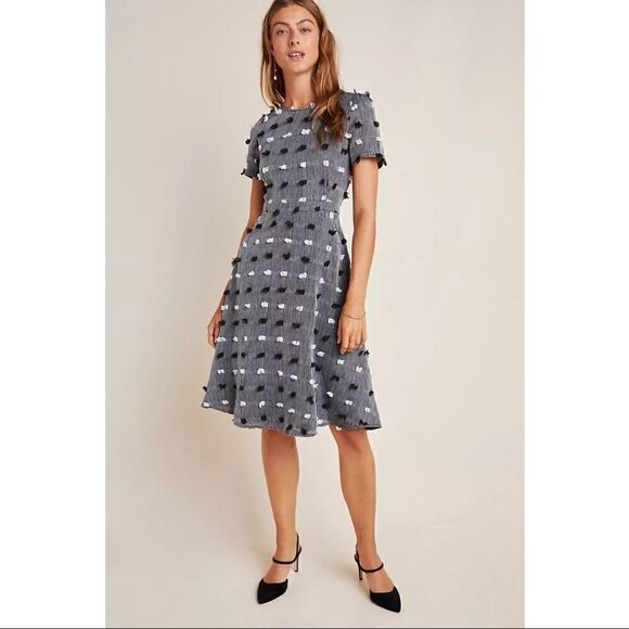 NEW Anthropologie Sunday in Brooklyn Gisela Textured Mini Dress X-Small Petite - Picture 2 of 4